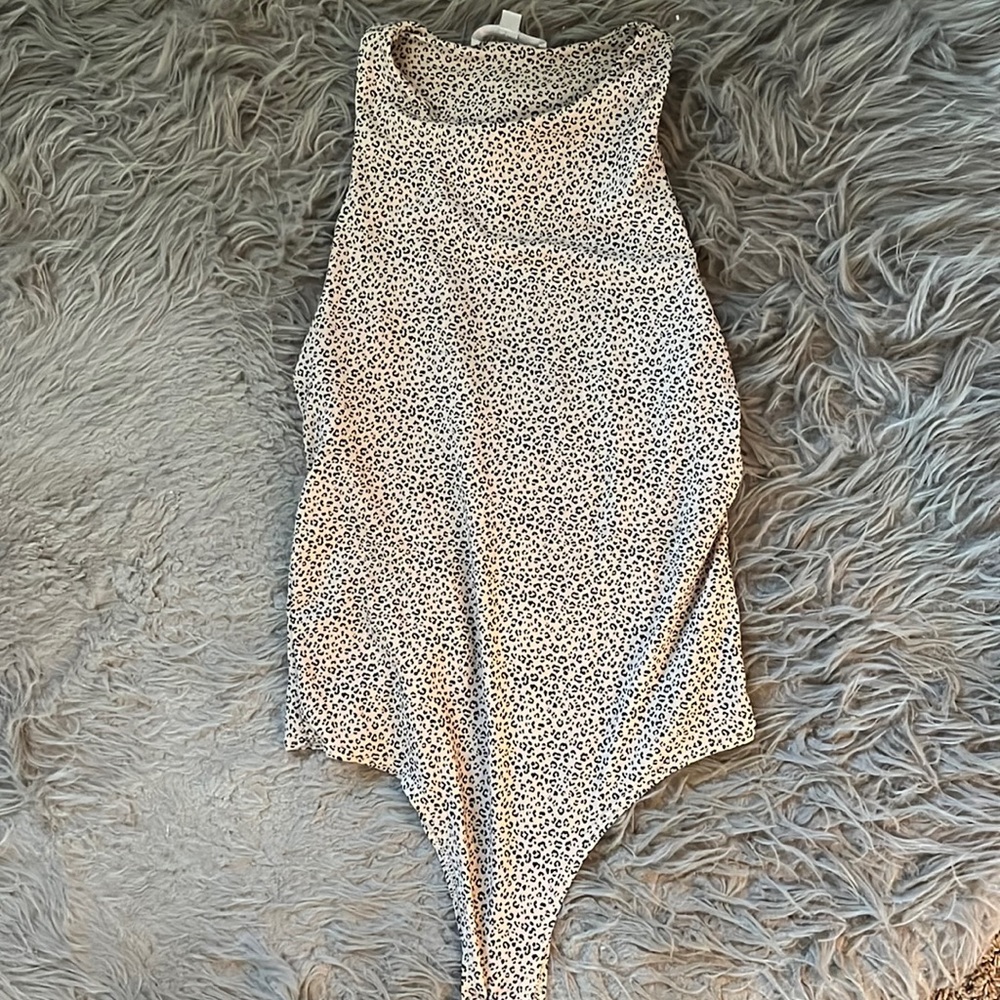 Leopard print bodysuit